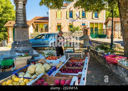 <b>Marché</b> de Fruits et légumes dans le village de San Ignacio, Belize ...
